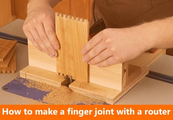 How to make a finger joint with a router