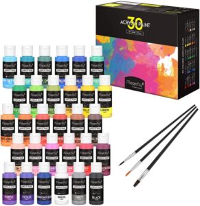 Magicfly 30 Colors Acrylic Paint Set