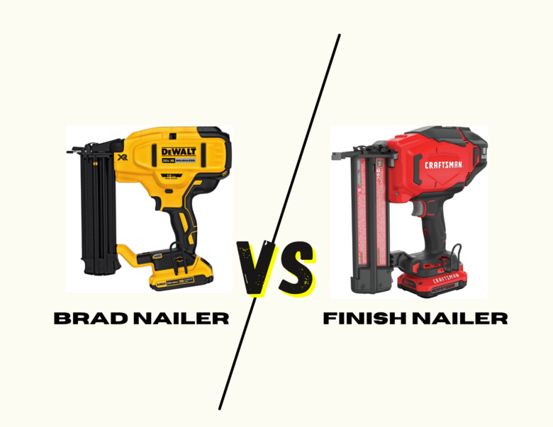Brad nailer vs Finish Nailer